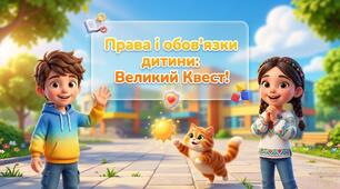 Анімована сучасна презентація із завданнями "Права та обов'язки дитини" для 1-4 кл