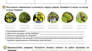 Робочий аркуш "Чому ліси є унікальним ресурсом" ("Лісові ресурси")