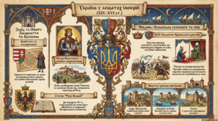 Українські землі у складі Угорщини, Молдови (Русо-Валахії), Османської імперії.