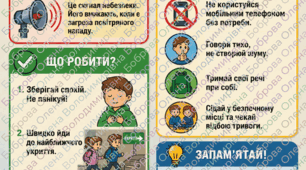 Плакат «Безпека під час повітряної тривоги»