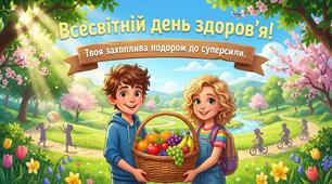 НОВИНКА! 7 квітня - Всесвітній день здоров'я - Подорож до суперсили