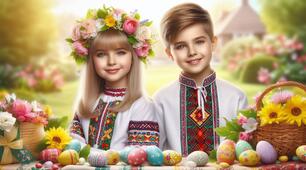 Ілюстрації для оформлення дошки до свята Великодня + індивідуальні картки "Великодні прикмети"