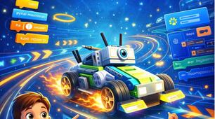 Покрокова інструкція зі створення гри «Перегони» у Scratch з керуванням через LEGO WeDo 2.0