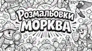 Розмальовки "4 квітня - День моркви"