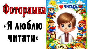Фоторамка "Я люблю читати" 2