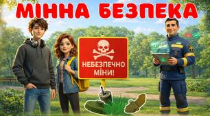 Сучасна презентація до уроку “Мінна безпека” + Постер