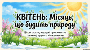 Квітень: Симфонія пробудження природи та народна мудрість