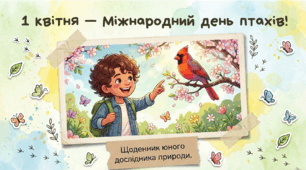 1 квітня- Міжнародний день птахів