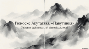 Презентація " Рюноске Акутаґава «Павутинка». Утілення ідеї моральної відповідальності в новелі ".