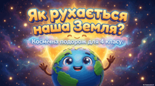 "Як відбувається добовий і річний рух Землі" 4 клас