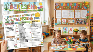 План роботи для різновікової групи (березень)