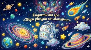 Дидактична гра «Збери рюкзак космонавта»