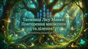 Буквені вирази. Закріплення таблиць множення та ділення до 5. Математика 2 клас