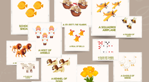 Collective nouns. 20 cards