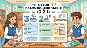 Формувальне оцінювання. Метод «3-2-1».