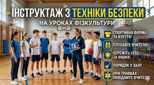 Інструкції з техніки безпеки на уроках фізкультури
