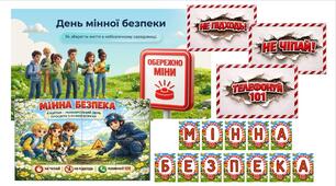 4 квітня. МІННА БЕЗПЕКА.  Презентація+ Розтяжка + Постери