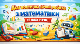 Діагностична (річна) робота з математики (6 клас НУШ)