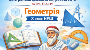 Контрольна (діагностична) робота № 3 за ГР1, ГР2, ГР3 Геометрія 8 клас