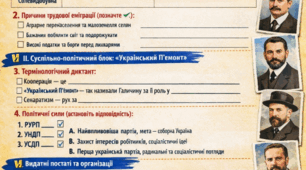 Робочий аркуш. Економічне та суспільно-політичне життя України на початку ХХ ст.  у складі Австро - Угорщини