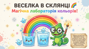 Презентація "Веселка в склянці". Досліди.