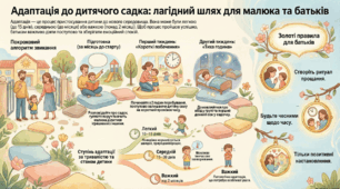Інфографіка "Адаптація до дитячого садка"