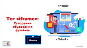 10 клас. Тег <iframe> в HTML: Створення вбудованих фреймів. Презентація+Практичне