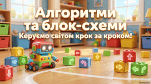 Урок інформатики в 4 класі "Алгоритми, команди та виконавці. Лінійні алгоритми. Алгоритми з умовами. Блок-схеми."