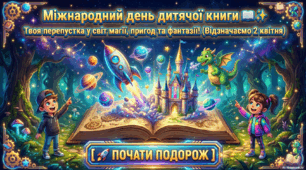 📚 Міжнародний день дитячої книги. Твоя перепустка у світ магії, пригод та фантазії.