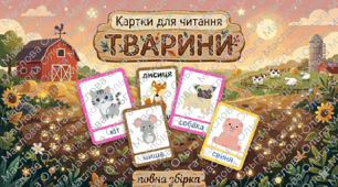 Картки для розвитку мовлення Назви тварин (92 картки)