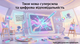 Твоя нова суперсила та цифрова відповідальність (до уроку "ГР4 Етичні норми використання згенерованих зображень")