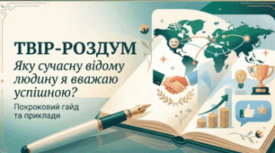 Розвиток мовлення. Твір-роздум «Кого з сучасних відомих людей я вважаю успішною особистістю?»