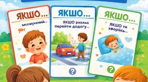 Гра  "Якщо..." Безпека, Булінг, Емоційний ітелек у дошкільників