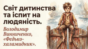 Володимир Винниченко. «Федько-халамидник». Контраст між світом дітей і світом дорослих. Щирість і мужність головного героя. (з елементами СЕЕН)