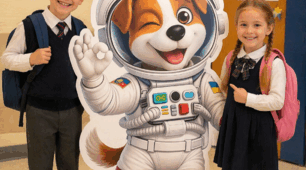 🚀 Ростові фігури до Дня космонавтики 🐶🐱 Фотобутафорія до дня космонавтики 🤩 110 см 20, 25 арк.