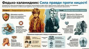 Інфографіка до оповідання В. Винниченка"Федько-халамидник"