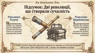 Просвітництво. Початок індустріальної (промислової) революції