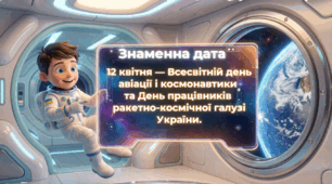 Всесвітній день авіації і космонавтики (12 квітня) «Шлях до зірок: Україна в космічному вимірі»