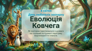 8 квітня - Міжнародний день любителів зоопарків (National Zoo Lovers Day)