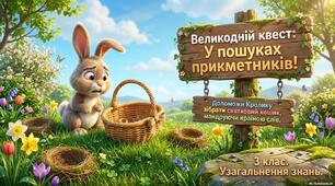 Великодній квест: "У пошуках прикметників!"