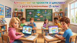 Алгоритми та проєкти з циклами і з розгалуженнями