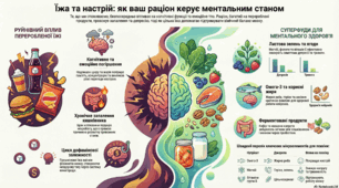 "Їжа та настрій. Як ваш раціон керує ментальним станом" -до Всесвітнього дня здоров'я (7 квітня)