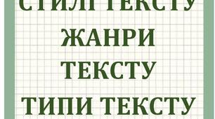 Закладинки-підказки до теми "Текст"