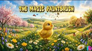 Easter magic paintbrush (мультфільм та worksheet)