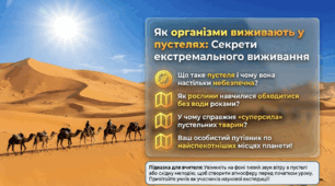 Як організми виживають у пустелях — презентація НУШ 6 класу (рослини і тварини пустелі, адаптації організмів)