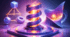 10-11 клас. Урок 13. Модифікатори закручування (Screw), викривлення (Warp). Зв’язування об'єктів способом "батько-нащадок" (Parenting). (Blender)