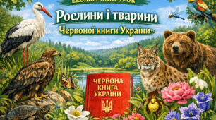 НОВИНКА! Екологічний урок "Червона книга України" Оформлення дошки + Конспект + Презентація + Постер + Інформаційні картки