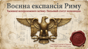 Презентація на тему: "Воєнна експансія Риму. Військова справа в Давньому Римі"