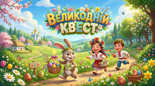 ✨ Анонс «Великодній інтерактивний квест». 🐣 50 яскравих і захопливих слайдів — святкова подорож світом великодніх традицій.