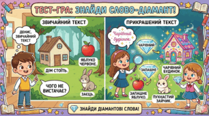 Тест-гра «Знайди слово-діамант»